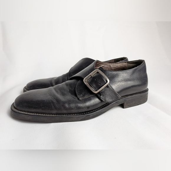 BASS Vintage Men Formal And Casual Leather Flat Slip On Shoes Size 10.5 - Picture 4 of 10